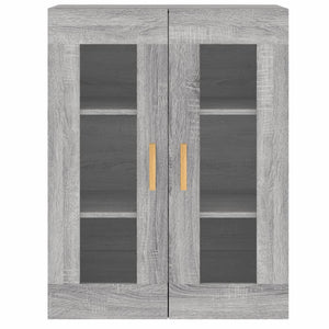 vidaXL Wall Mounted Cabinets 2 pcs Grey Sonoma Engineered Wood