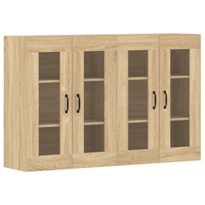 vidaXL Wall Mounted Cabinets 2 pcs Sonoma Oak Engineered Wood