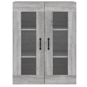 vidaXL Wall Mounted Cabinets 2 pcs Grey Sonoma Engineered Wood