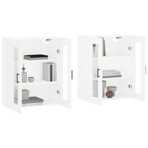 vidaXL Wall Mounted Cabinets 2 pcs White Engineered Wood