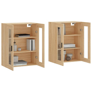 vidaXL Wall Mounted Cabinets 2 pcs Sonoma Oak Engineered Wood