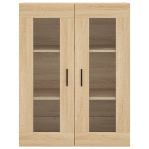 vidaXL Wall Mounted Cabinets 2 pcs Sonoma Oak Engineered Wood