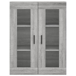 vidaXL Wall Mounted Cabinets 2 pcs Grey Sonoma Engineered Wood