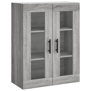 vidaXL Wall Mounted Cabinets 2 pcs Grey Sonoma Engineered Wood