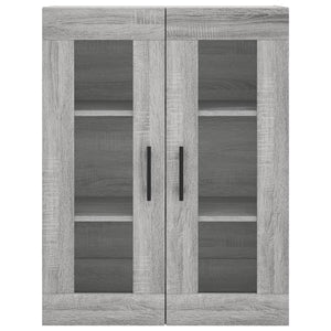 vidaXL Wall Mounted Cabinets 2 pcs Grey Sonoma Engineered Wood