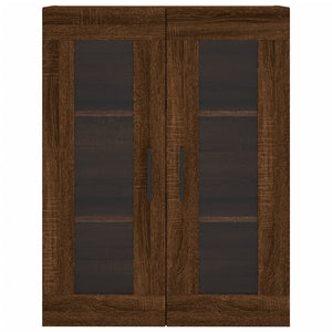 vidaXL Wall Mounted Cabinets 2 pcs Brown Oak Engineered Wood