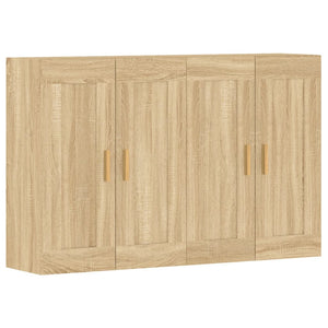 vidaXL Wall Mounted Cabinets 2 pcs Sonoma Oak Engineered Wood