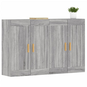 vidaXL Wall Mounted Cabinets 2 pcs Grey Sonoma Engineered Wood