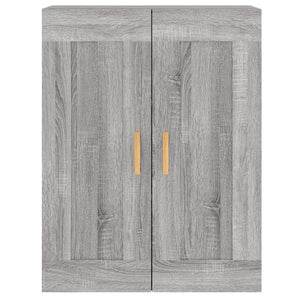 vidaXL Wall Mounted Cabinets 2 pcs Grey Sonoma Engineered Wood