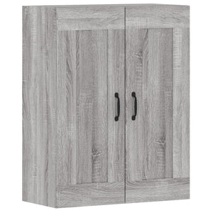 vidaXL Wall Mounted Cabinets 2 pcs Grey Sonoma Engineered Wood