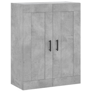 vidaXL Wall Mounted Cabinets 2 pcs Concrete Grey Engineered Wood