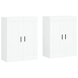 vidaXL Wall Mounted Cabinets 2 pcs White Engineered Wood