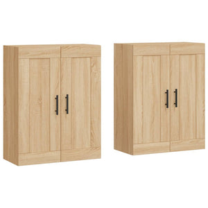 vidaXL Wall Mounted Cabinets 2 pcs Sonoma Oak Engineered Wood