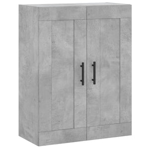 vidaXL Wall Mounted Cabinets 2 pcs Concrete Grey Engineered Wood