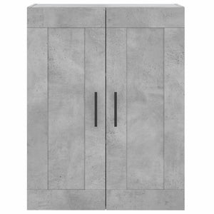 vidaXL Wall Mounted Cabinets 2 pcs Concrete Grey Engineered Wood