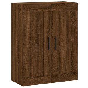 vidaXL Wall Mounted Cabinets 2 pcs Brown Oak Engineered Wood