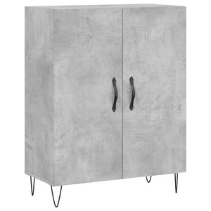 vidaXL Highboard Concrete Grey 69.5x34x180 cm Engineered Wood