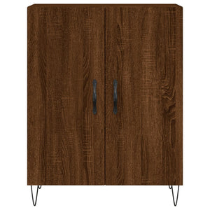 vidaXL Highboard Brown Oak 69.5x34x180 cm Engineered Wood