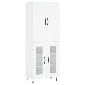 vidaXL Highboard White 69.5x34x180 cm Engineered Wood