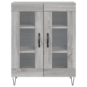 vidaXL Highboard Grey Sonoma 69.5x34x180 cm Engineered Wood