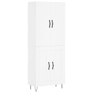 vidaXL Highboard White 69.5x34x180 cm Engineered Wood