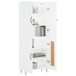 vidaXL Highboard White 69.5x34x180 cm Engineered Wood