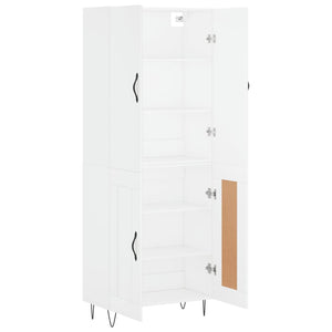 vidaXL Highboard White 69.5x34x180 cm Engineered Wood