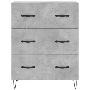 vidaXL Highboard Concrete Grey 69.5x34x180 cm Engineered Wood