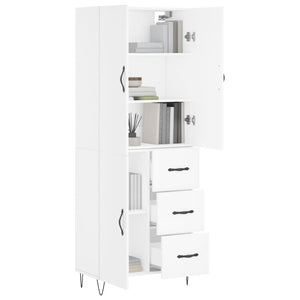 vidaXL Highboard White 69.5x34x180 cm Engineered Wood