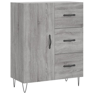 vidaXL Highboard Grey Sonoma 69.5x34x180 cm Engineered Wood