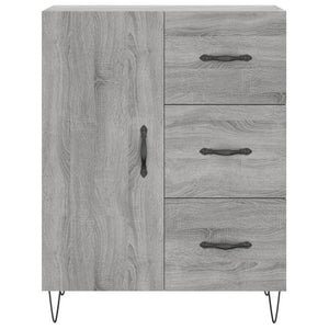 vidaXL Highboard Grey Sonoma 69.5x34x180 cm Engineered Wood