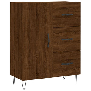 vidaXL Highboard Brown Oak 69.5x34x180 cm Engineered Wood