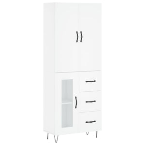 vidaXL Highboard White 69.5x34x180 cm Engineered Wood