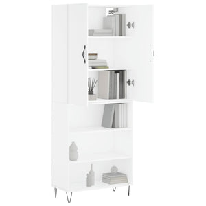 vidaXL Highboard White 69.5x34x180 cm Engineered Wood