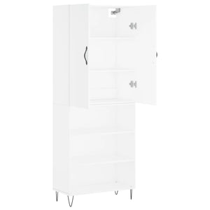 vidaXL Highboard White 69.5x34x180 cm Engineered Wood