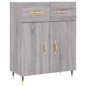 vidaXL Highboard Grey Sonoma 69.5x34x180 cm Engineered Wood