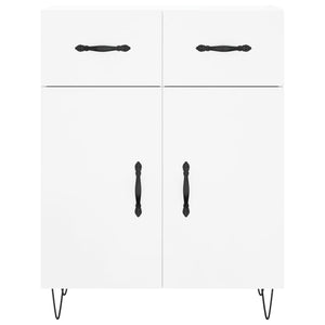 vidaXL Highboard High Gloss White 69.5x34x180 cm Engineered Wood