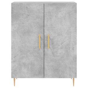 vidaXL Highboard Concrete Grey 69.5x34x180 cm Engineered Wood