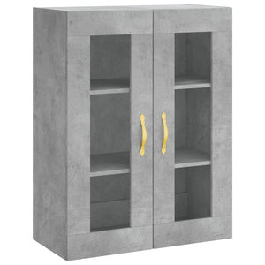 vidaXL Highboard Concrete Grey 69.5x34x180 cm Engineered Wood