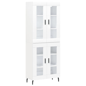 vidaXL Highboard White 69.5x34x180 cm Engineered Wood