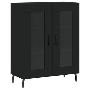 vidaXL Highboard Black 69.5x34x180 cm Engineered Wood