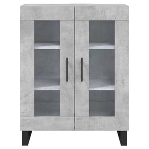 vidaXL Highboard Concrete Grey 69.5x34x180 cm Engineered Wood