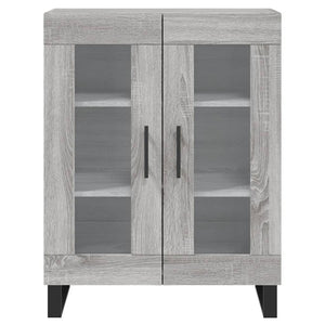 vidaXL Highboard Grey Sonoma 69.5x34x180 cm Engineered Wood