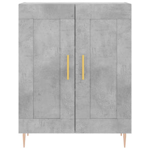 vidaXL Highboard Concrete Grey 69.5x34x180 cm Engineered Wood