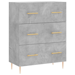 vidaXL Highboard Concrete Grey 69.5x34x180 cm Engineered Wood