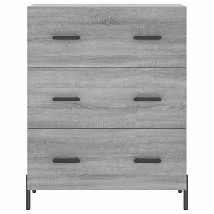 vidaXL Highboard Grey Sonoma 69.5x34x180 cm Engineered Wood