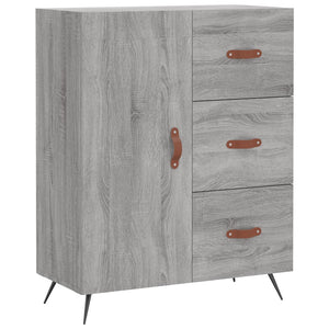 vidaXL Highboard Grey Sonoma 69.5x34x180 cm Engineered Wood