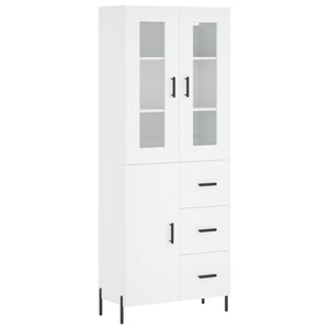 vidaXL Highboard White 69.5x34x180 cm Engineered Wood