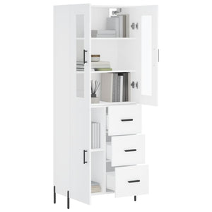 vidaXL Highboard White 69.5x34x180 cm Engineered Wood