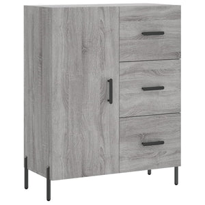 vidaXL Highboard Grey Sonoma 69.5x34x180 cm Engineered Wood